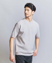 BEAUTY&YOUTH UNITED ARROWS 【WEB限定 WARDROBE SMART】マシーンウォッシュ ピケニット Tシャツ【抗菌・防臭】 ビューティー＆ユース　ユナイテッドアローズ トップス ニット グレー ブラック グリーン【送料無料】