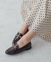 Bridget Birkin 【Bridget Birkin】シンプルビットデザインローファー ブリジットバーキン シューズ・靴 ローファー ブラック【送料無料...