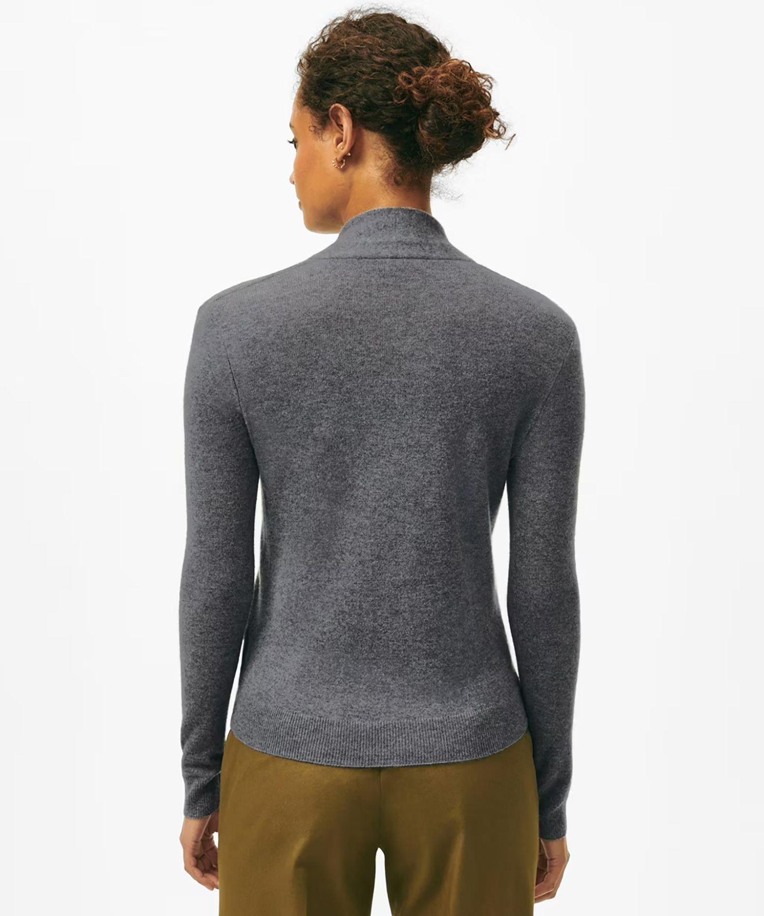 【SALE／35%OFF】BROOKS BROTHERS シルク/カシミヤ ショールカラーセーター ブルックス ブラザーズ トップス ニット グレー【送料無料】