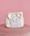 Maison de FLEUR Disney Marie/ラウンドポーチ メゾン ド フルール 財布・ポーチ・ケース ポーチ ピンク ホワイト【送料無料】