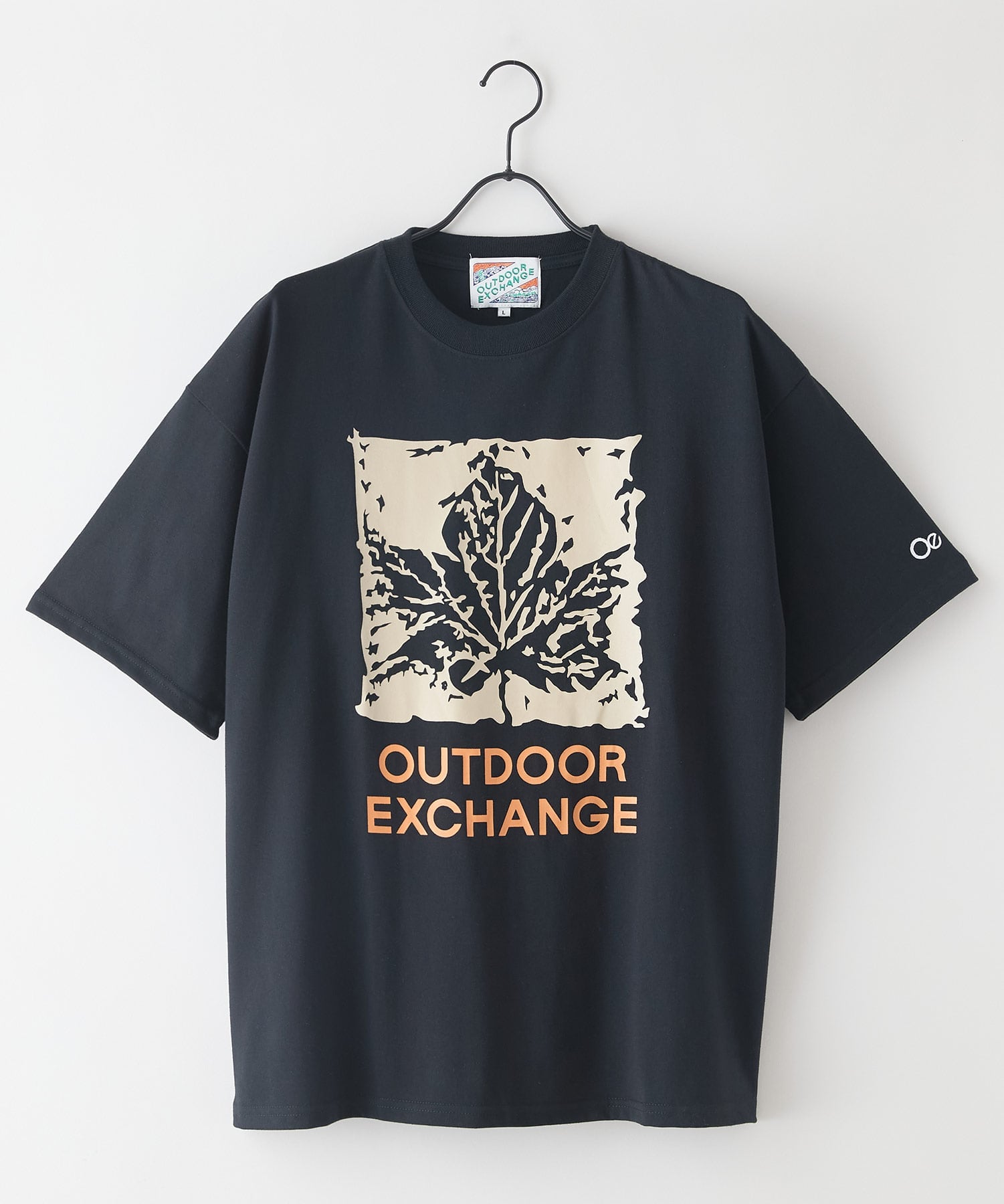 UNIIT UNIIT/(M)ODEX リーフプリントTシャツ ジーンズメイト トップス カットソー・Tシャツ ブラック ホワイト【送料無料】