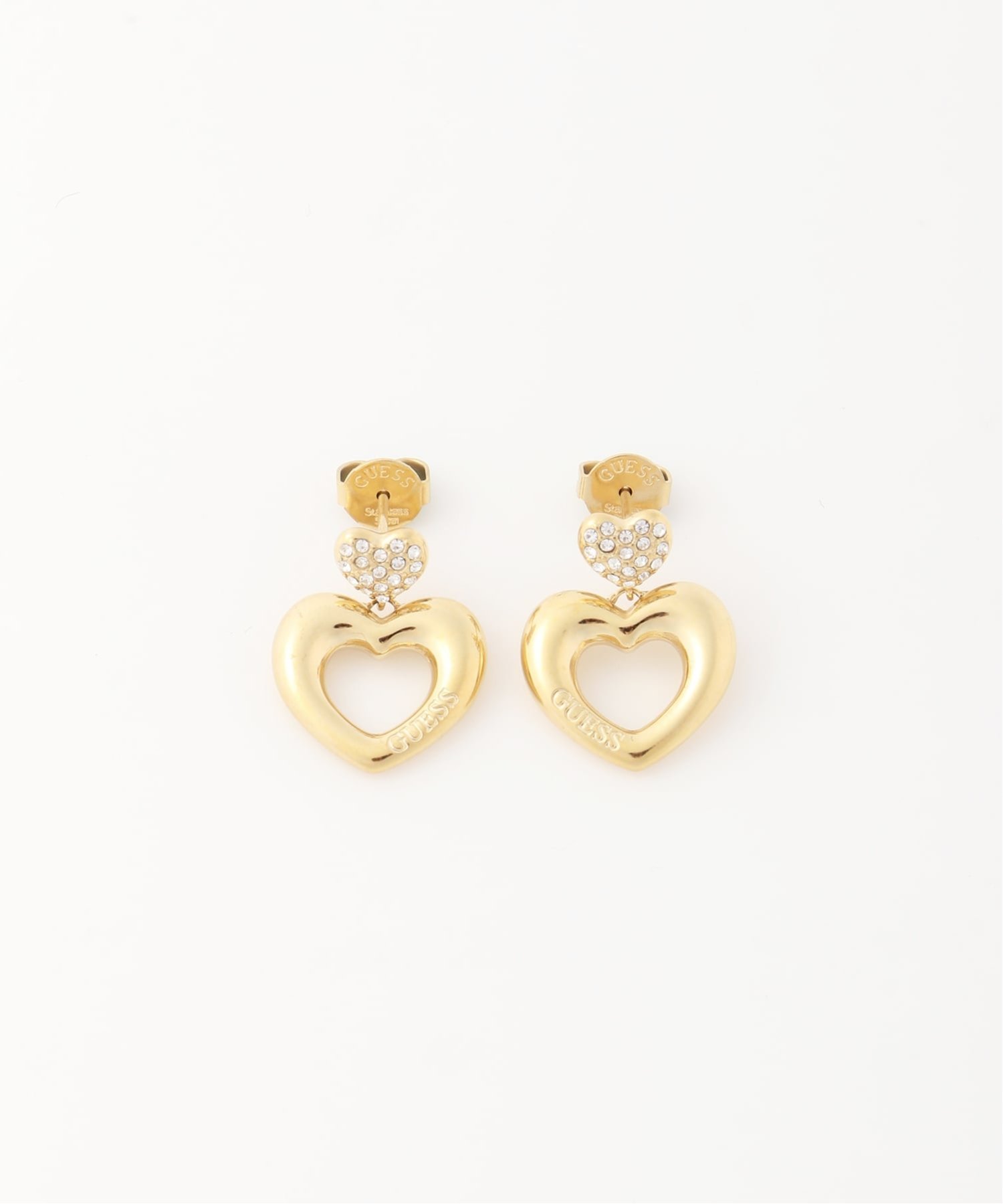 GUESS GUESS アクセサリー ピアス (W)CRAZY IN LOVE 20MM STUDS ゲス アクセサリー・腕時計 ピアス ゴールド【送料無料】