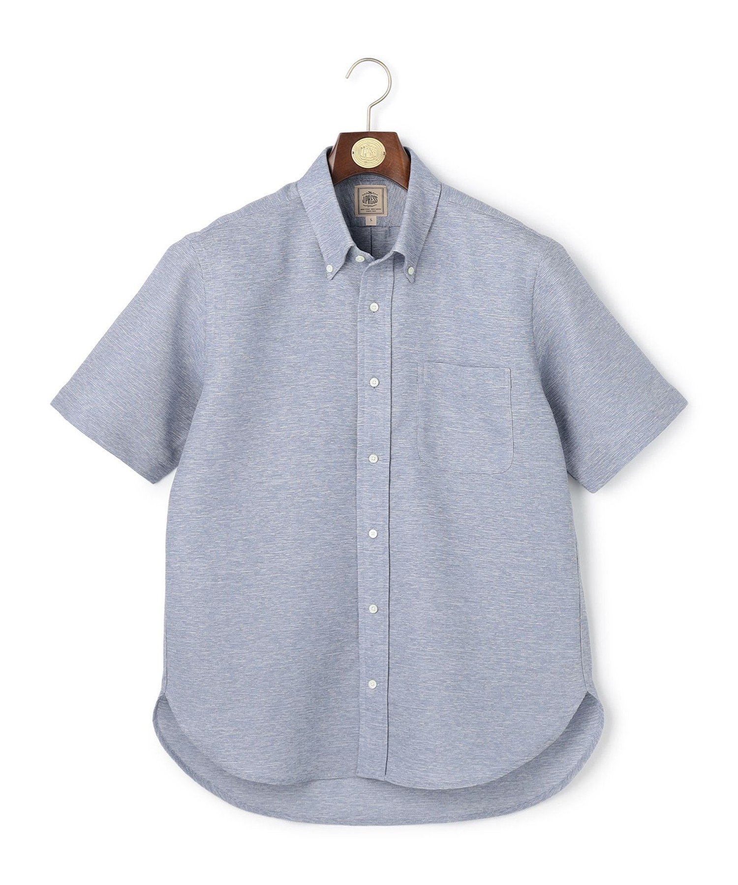 J.PRESS 【WEB限定】【吸水速乾 / 高通気性 / ストレッチ / 防シワ】ブリーザブルレノクロス 半袖シャツ / B.D. ジェイプレス トップス シャツ・ブラウス