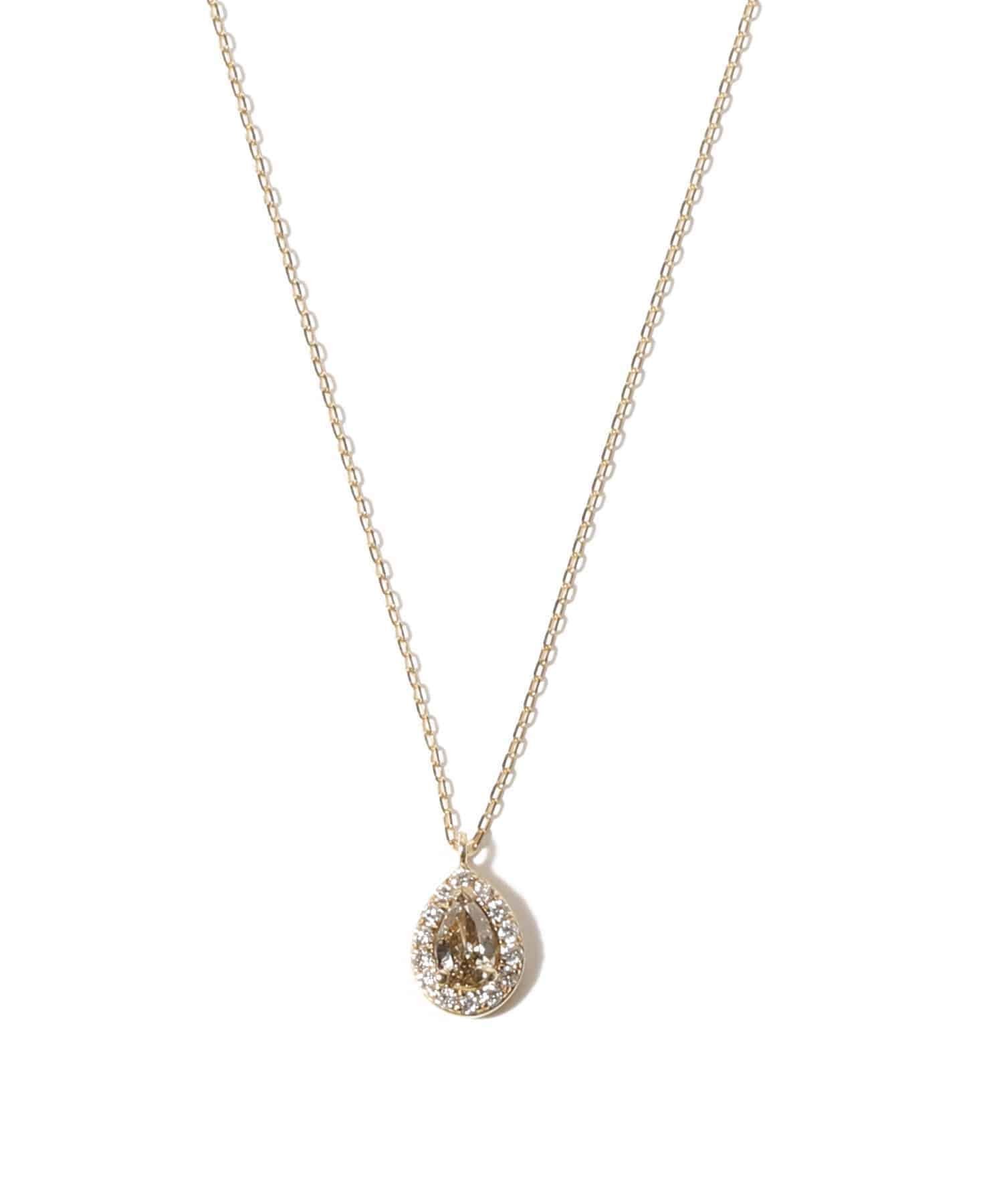 vveer vveer / ブラウンダイヤモンド ドロップネックレス エストネーション アクセサリー・腕時計 ネックレス ゴールド【送料無料】