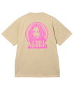 X-girl CIRCLE BACKGROUND FACE LOGO S/S TEE Tシャツ X-girl エックスガール トップス カットソー Tシャツ ベージュ ブラック ホワイト【送料無料】