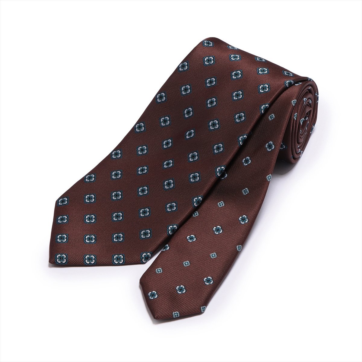 BRICK HOUSE by Tokyo Shirts ネクタイ 小紋パネル ビジネス フォーマル BM15I500GBAK1PA-59-970 トーキョーシャツ スーツ・フォーマル ネクタイ・蝶ネクタイ ブラウン