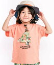 SLAP SLIP 【お揃い/接触冷感】総柄ナンバリングカウントパッチTシャツ(80~130cm) ベベ オンライン ストア トップス カットソー・Tシャツ グリーン ネイビー ホワイト オレンジ