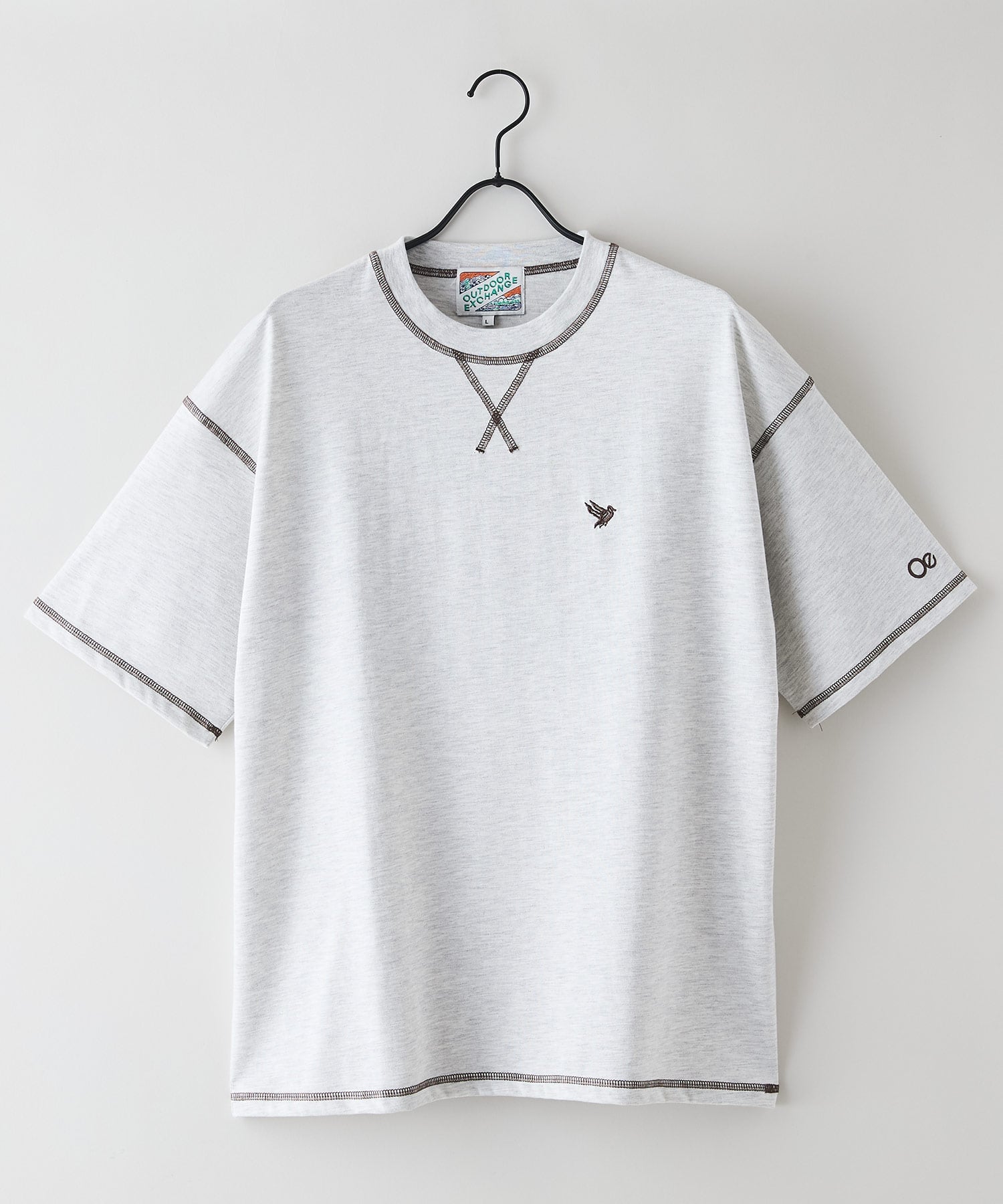 【SALE／20%OFF】UNIIT UNIIT/(M)ODEX ZSコラボ 配色3本針T ジーンズメイト トップス カットソー・Tシャツ グレー ホワイト【送料無料】