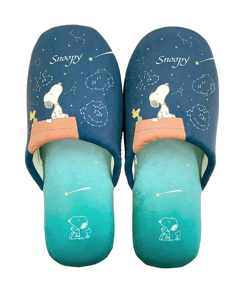 PEANUTS 星空スヌーピー スリッパ ローラ インテリア・生活雑貨 その他のインテリア・生活雑貨 ブルー ..