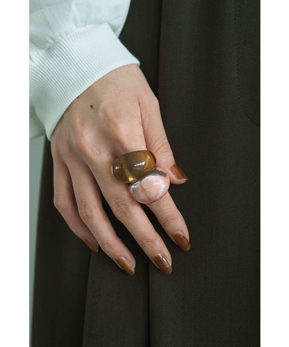 marjour PLUMP CLEAR RING マージュール アクセサリー・腕時計 リング・指輪 カーキグリーン 透明
