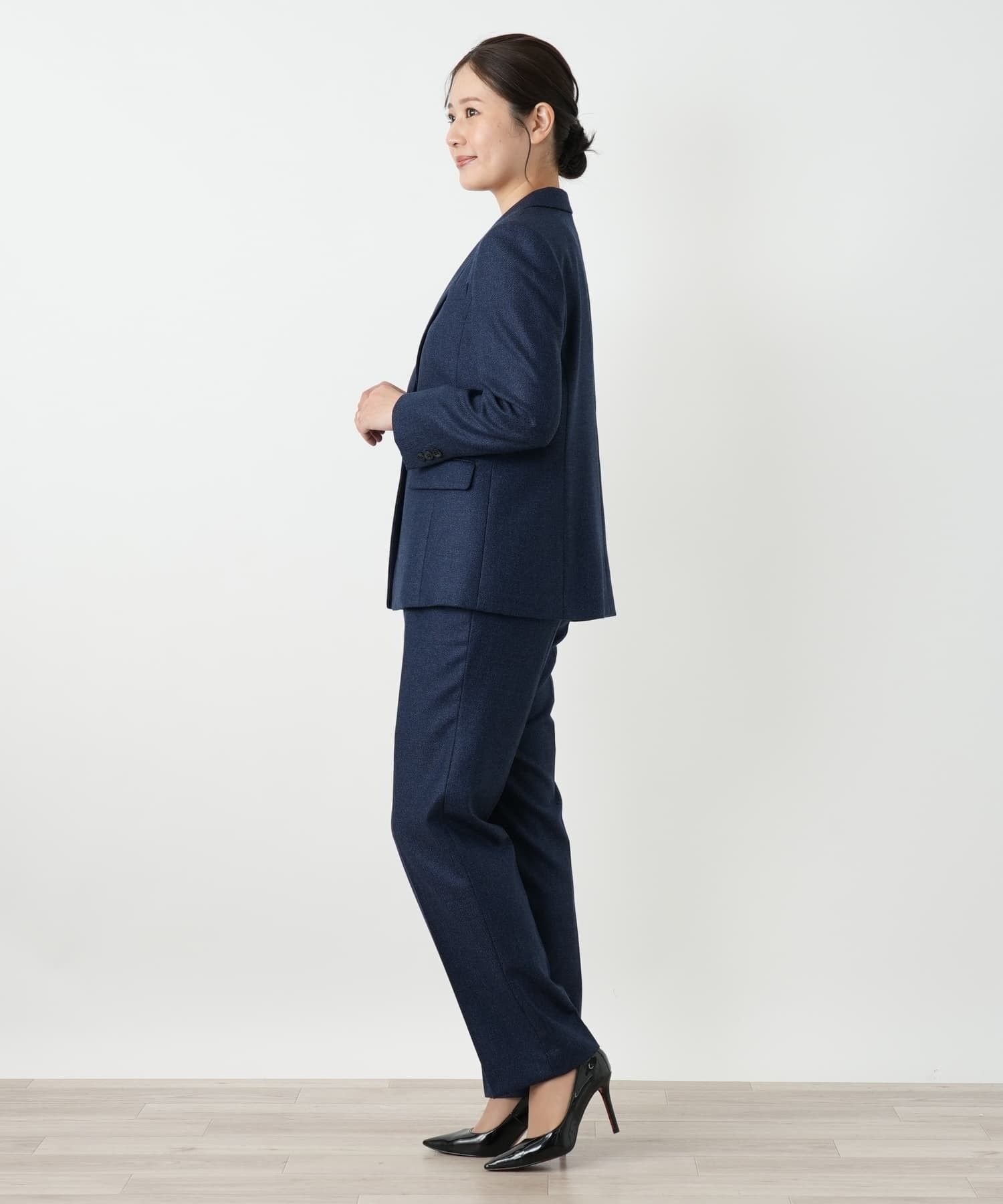 Leilian ブレザー【LORO PIANA】 レリアン ジャケット・アウター テーラードジャケット・ブレザー ネイビー
