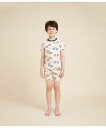 【SALE/10%OFF】PETIT BATEAU ポケッタブル半袖パジャマ プチバトー インナー・ルームウェア パジャマ ホワイト【送料無料】