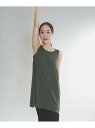 【SALE／30%OFF】Sonny Label SLAB Flare Tanktop サニーレーベル トップス ノースリーブ・タンクトップ カーキ ブラック【送料無料】