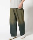 【SALE/8%OFF】ROOT THREE ROOT THREE/(M)スラブデニム バギーパンツ グリーンスクエア パンツ ジーンズ・デニムパンツ ブルー カーキグリーン グレー【送料無料】