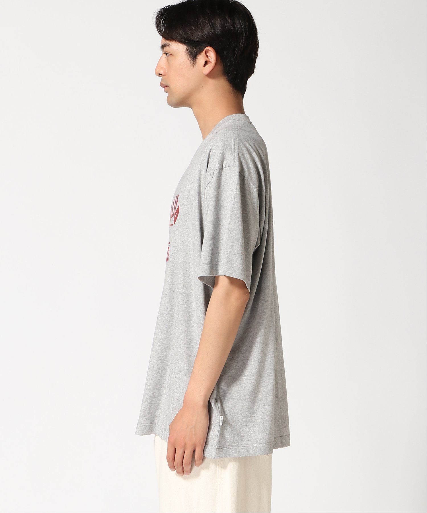 GUESS JEANS 半袖Tシャツ (M)Ss Cn Os California Tee ゲス トップス カットソー・Tシャツ レッド グレー