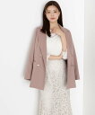 PROPORTION BODY DRESSING ゴールド釦ダブルブレストジャケット プロポーションボディドレッシング ジャケット・アウター テーラードジャケット・ブレザー ブラウン ベージュ ブラック【送料無料】