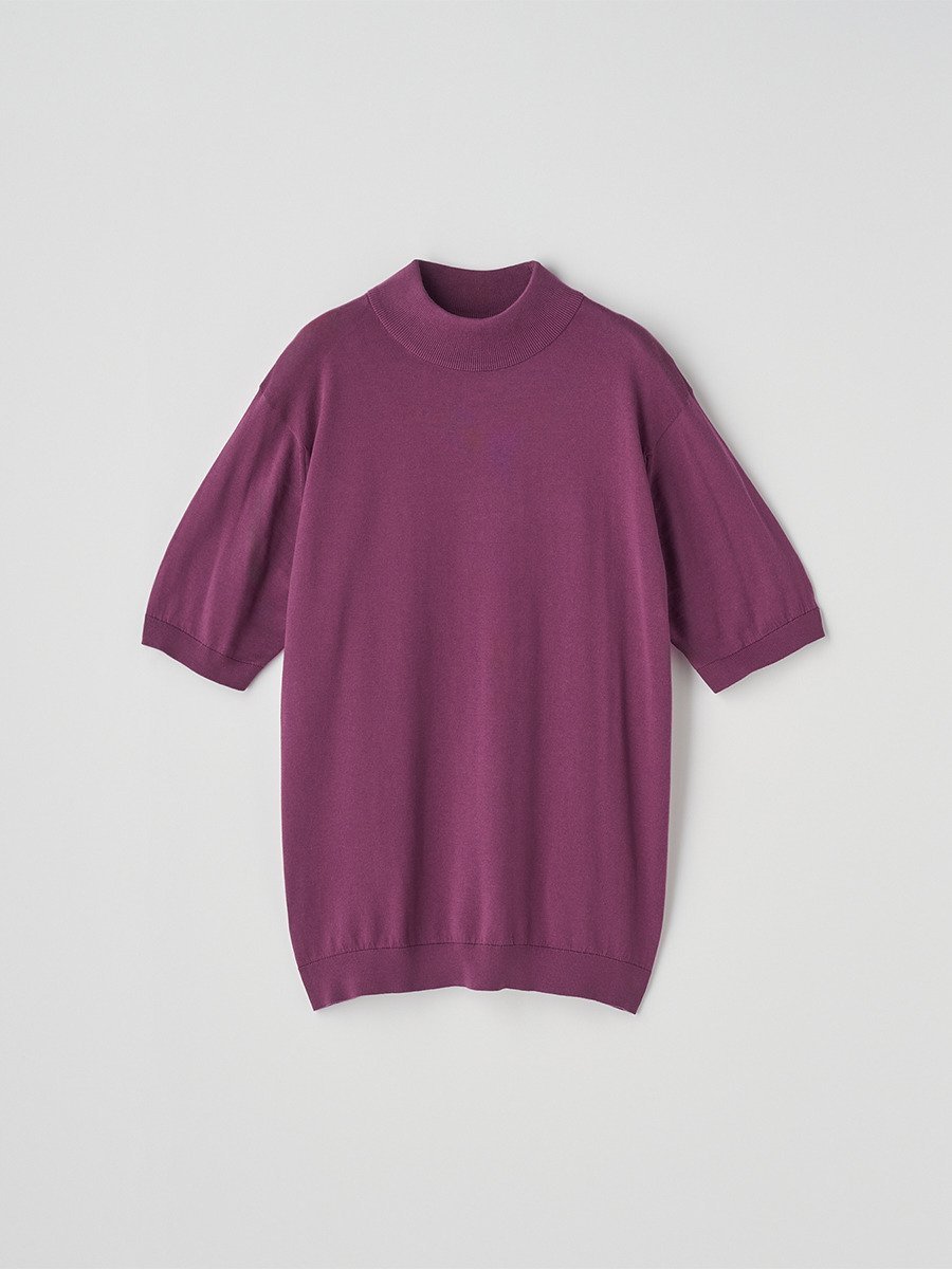 JOHN SMEDLEY モックネック半袖コットンニット Tシャツ ｜ ARBER ｜ 30G MODERN FIT ジョンスメドレー トップス ニット【送料無料】