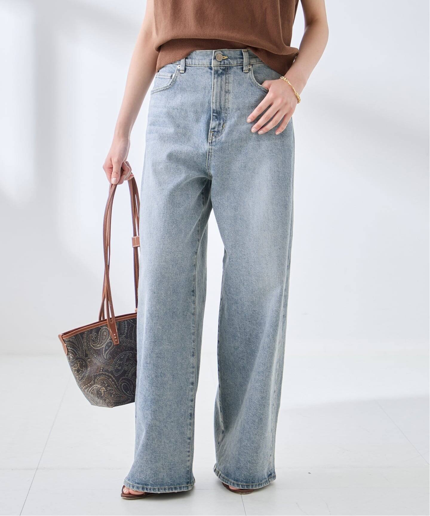 JOURNAL STANDARD L'ESSAGE THE NEWHOUSE/ザ ニューハウス MILTON JEAN デニムパンツ ジャーナルスタンダード レサージュ パンツ ジーンズ・デニムパンツ ブルー