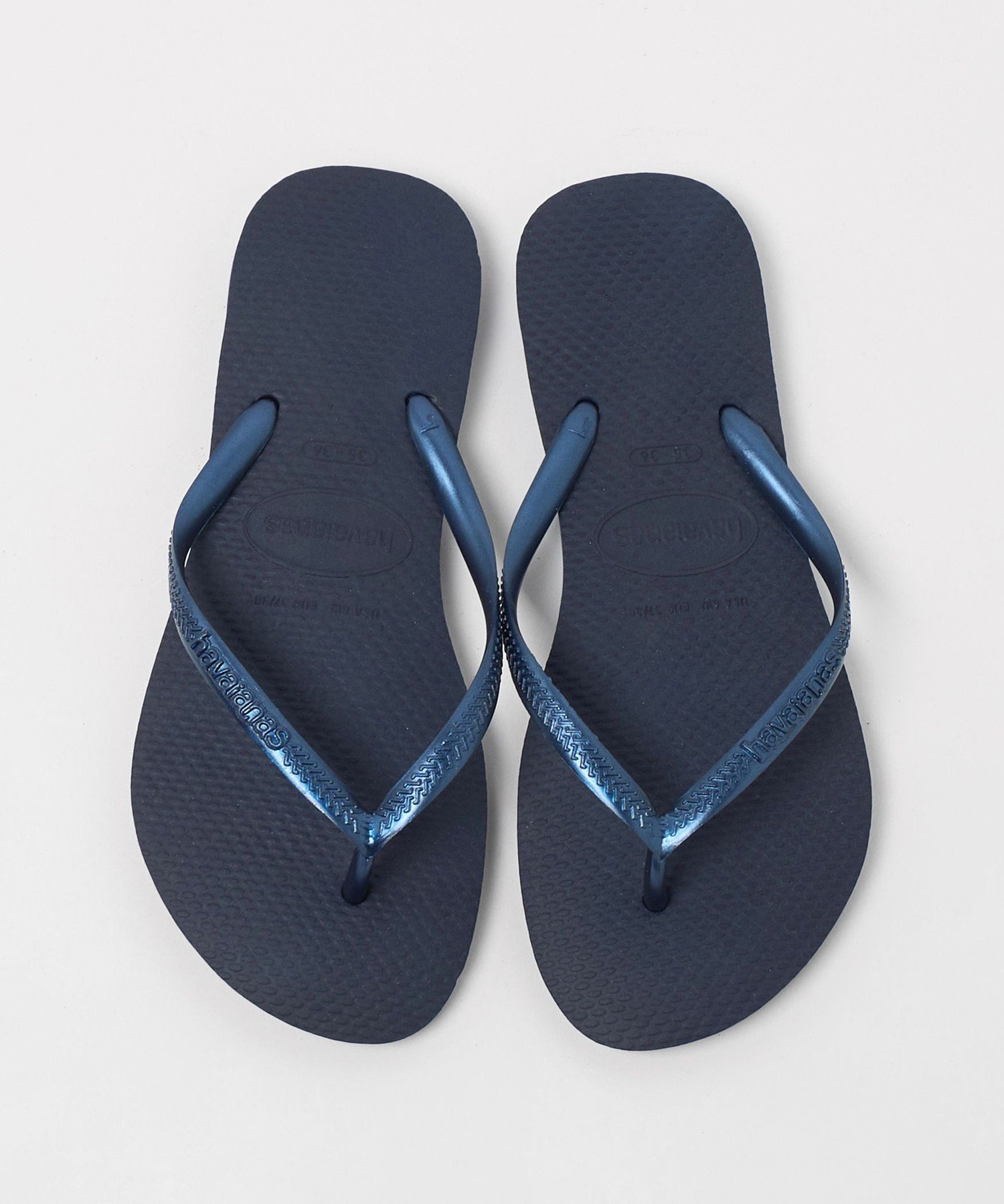 ODETTE E ODILE ＜Havaianas＞ slim オデット エ オディール シューズ・靴 サンダル ネイビー ホワイト