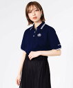 marie claire bis marie claire bis/(W)汗染み防止加工 ワンポイント ポロシャツ アウトフィット トップス ポロシャツ ホワイ...