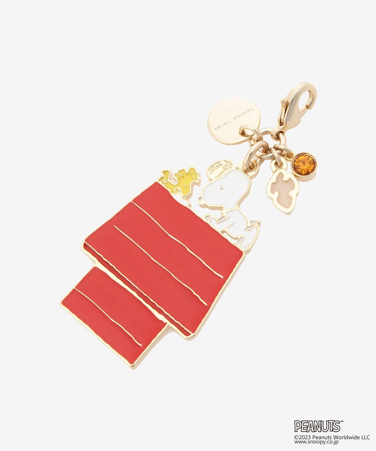 Samantha Thavasa 「スヌーピー」コレクション ファスナーチャーム(ハウス) サマンサタバサ ファッション雑貨 チャーム・キーチェーン ゴールド【送料無料】