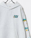 【SALE/43%OFF】SMILEY FACE SMILEY FACE/(M)スウェット パーカー オーバーサイズ 裏起毛 袖プリント バックプリント ロゴ ...