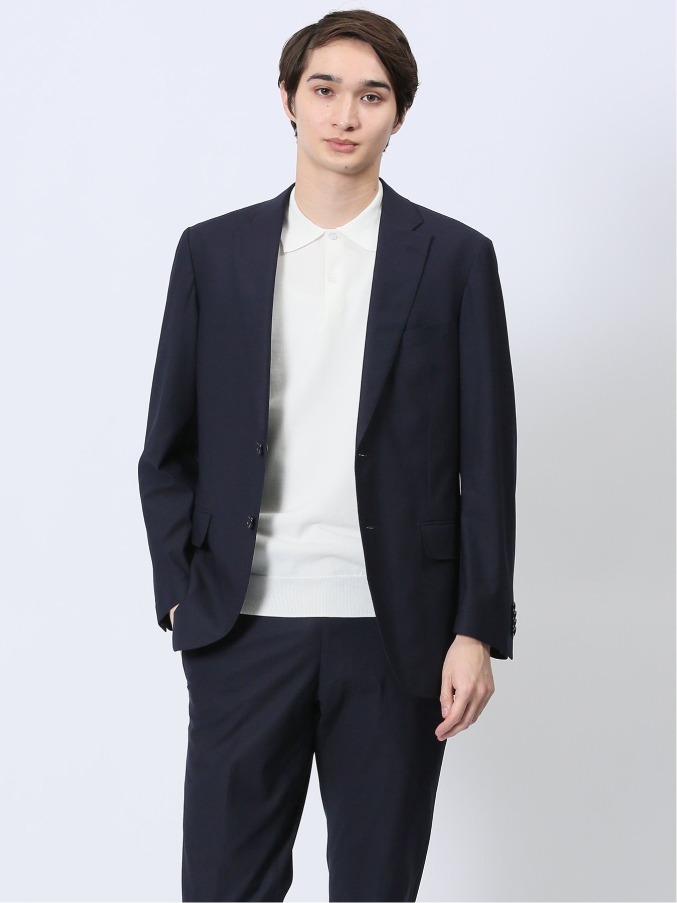 【SALE／20%OFF】m.f.editorial クールマックス メッシュ レギュラーフィット 2ボタンジャケット(セットアップ可能) タカキュー スーツ・フォーマル スーツジャケット ブラウン ネイビー【送料無料】