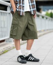 【SALE/24%OFF】WEGO MEN'S ナイロンイージーバギーカーゴショーツ ウィゴー パンツ キュロット グリーン ブラック