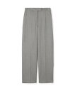 TOMORROWLAND collection ZELANDER GRAY ストレートパンツ トゥモローランド パンツ スラックス・ドレスパンツ グレー【送料無...