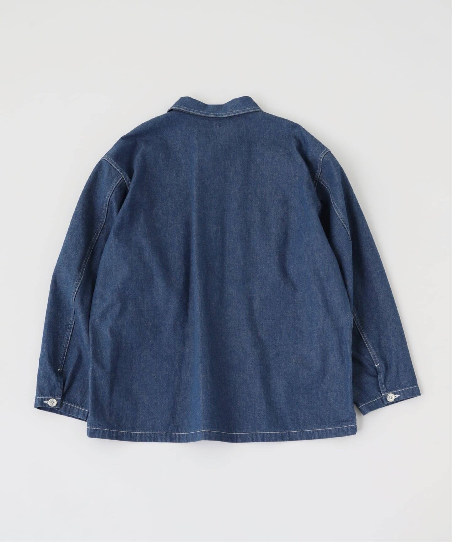 ETS.MATERIAUX(マテリオ) Denim Us Army シャツ エディフィス トップス シャツ・ブラウス ブルー