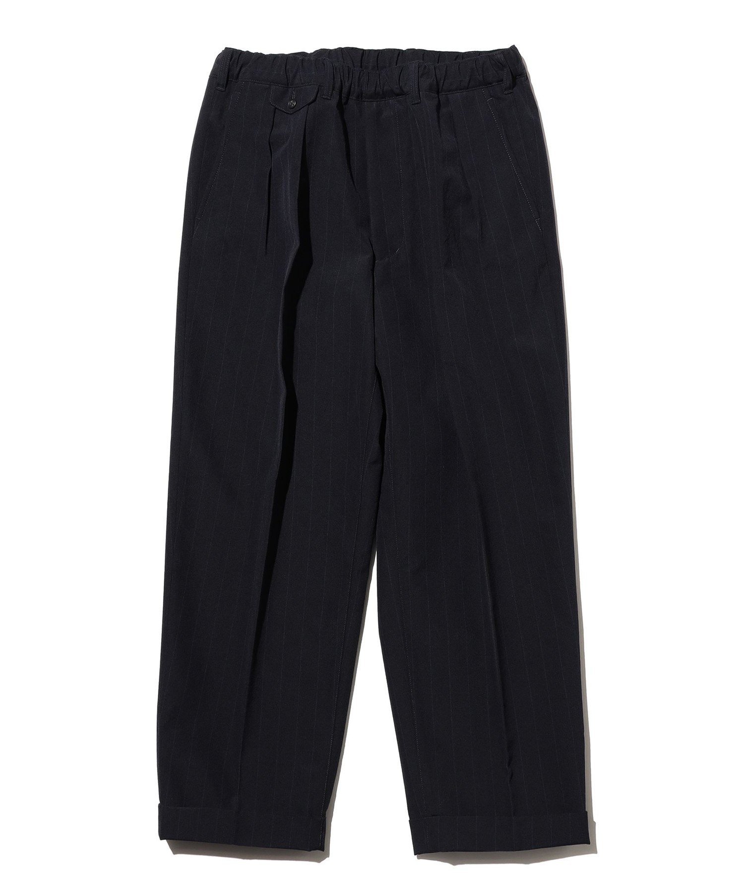BEAMS PLUS 2 Pleats Relax Trousers Extreme Density Weather Cloth ビームス メン パンツ その他のパンツ ネイビー【送料無料】