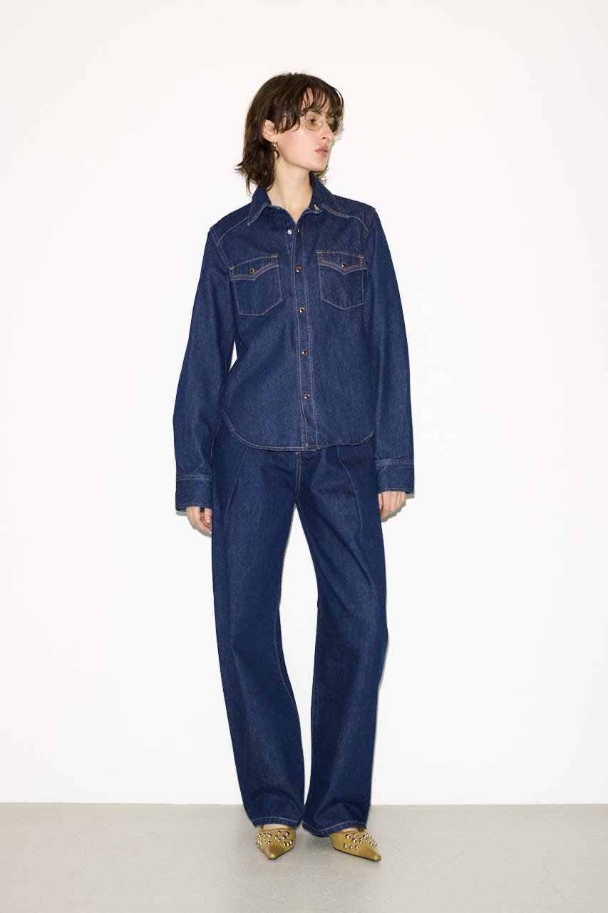 SLY 【THROW】J/W ADJUST CURVE DENIM パンツ スライ パンツ ジーンズ・デニムパンツ