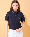 TOMMY HILFIGER (M)TOMMY HILFIGER(トミーヒルフィガー) スリムフィットポロシャツ トミーヒルフィガー トップス ポロシャツ ネイビー ホワイト ブラック【送料無料】