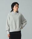 BEAMS BOY maturely / Fold Jersey Mock Neck Sweat ビームス ウイメン トップス スウェット・トレーナー ベージュ ブラウン【送料無料】