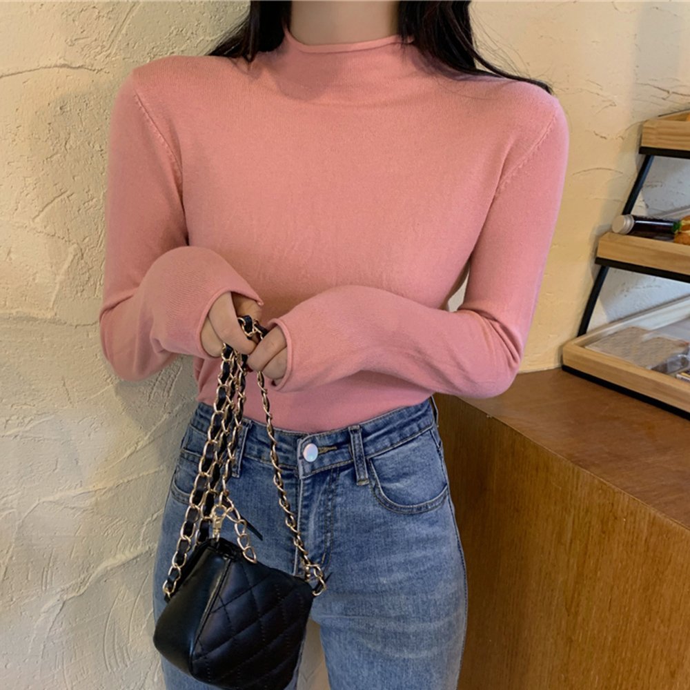 【SALE/70%OFF】miniministore ベーシックニット プチハイネック 女性 ミニミニストア トップス ニット ホワイト ブルー グリーン ピン...