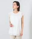 【SALE/40%OFF】ANAYI シフォンコンビナローフリルプルオーバー アナイ トップス その他のトップス ブラック ホワイト ネイビー ブルー【送料無料...