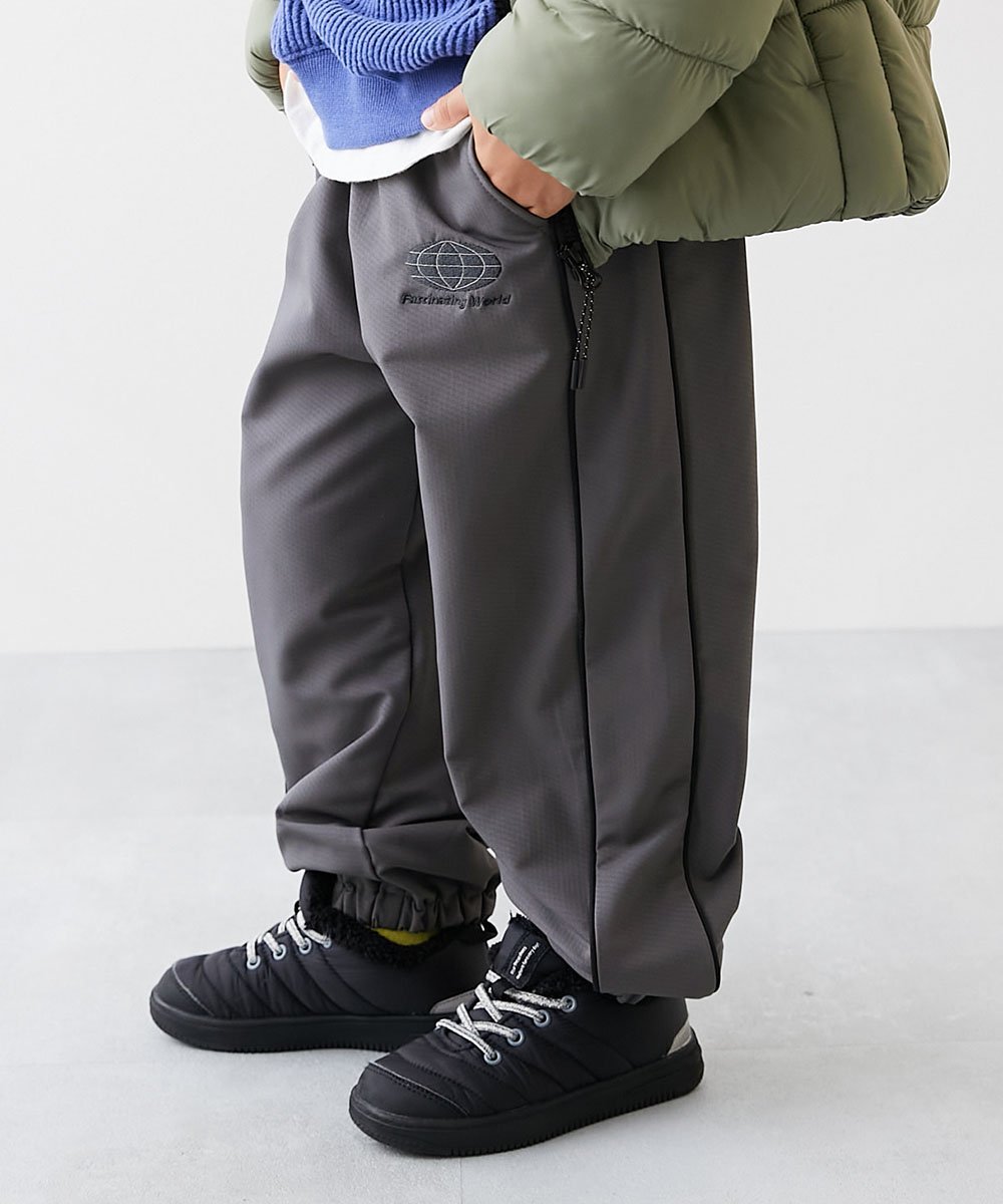 devirock あったか防風 裏フリース ワイドラインパンツ ロングパンツ 長ズボン ボトムス 25AW デビロック パンツ その他のパンツ ブラック グレーのサムネイル