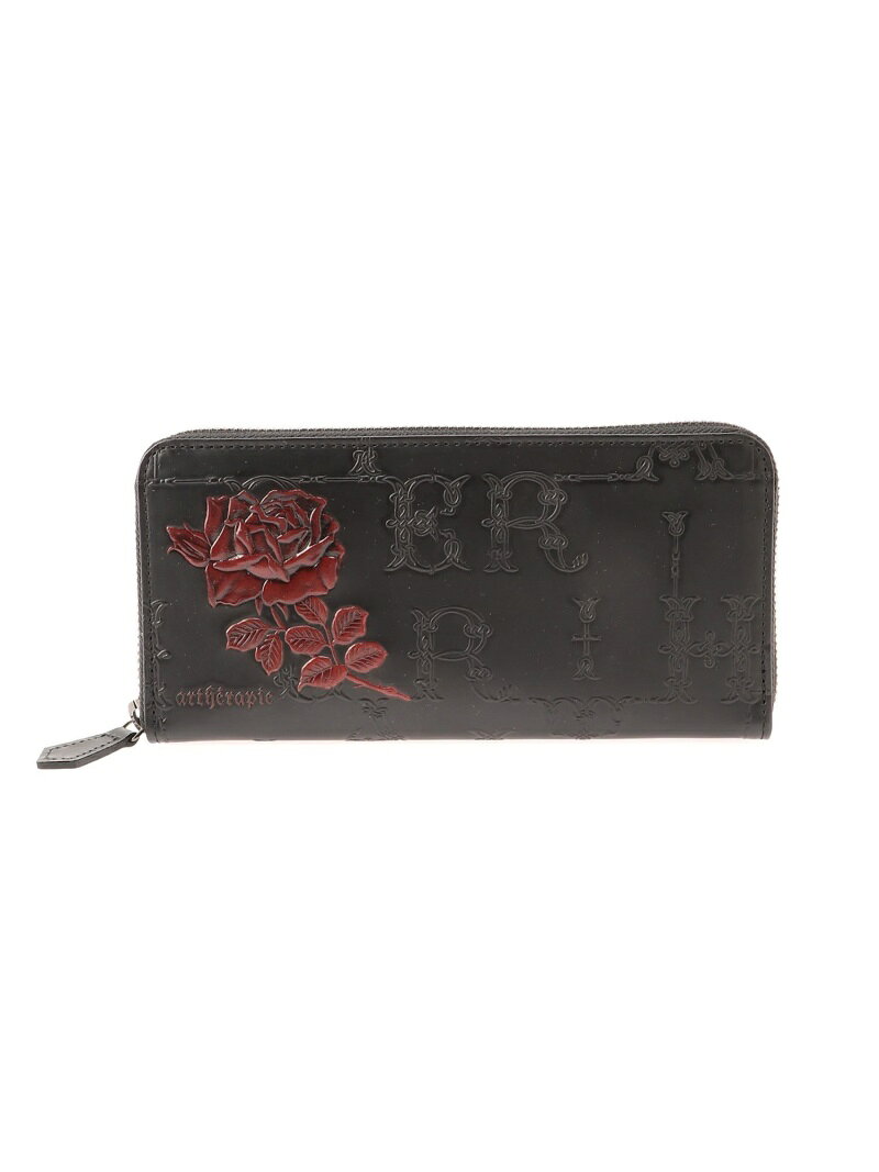 artherapie (U)フィセルローズ ラウンドジップ長財布 アルセラピィ 財布・ポーチ・ケース 財布 ブラック レッド【送料無料】