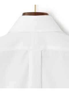Pinpoint Oxford Point Collar Dress Shirt HDOVNS0032: White Pinpoint Oxford Point Collar Dress Shirt HDOVNS0032: White