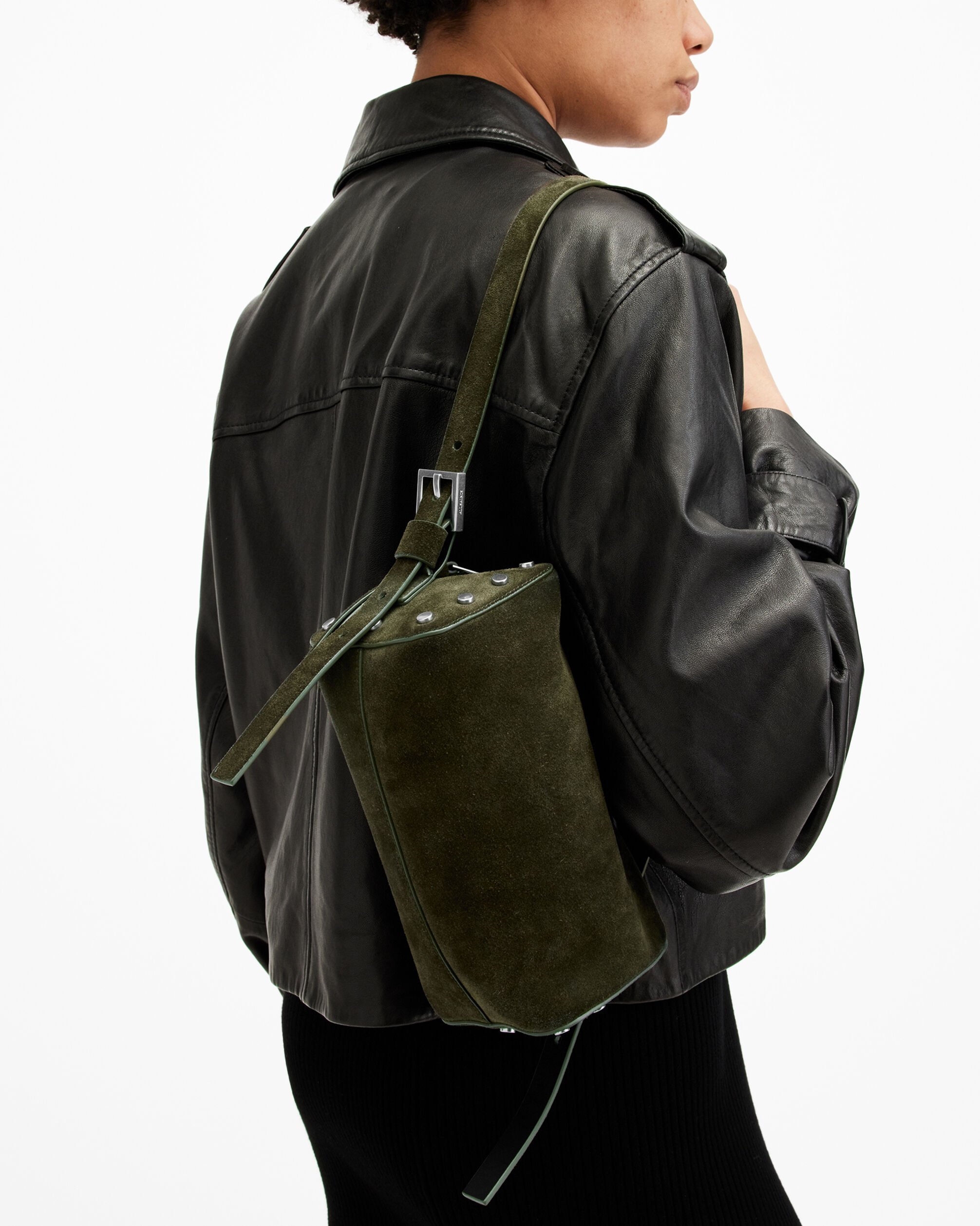 【SALE／40%OFF】ALLSAINTS (W)MIRO BARREL XBODY オールセインツ バッグ ショルダーバッグ グリーン【送料無料】