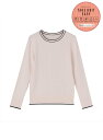 【SALE/35%OFF】BRICK HOUSE by Tokyo Shirts ワイドリブ配色プルオーバー レディース BL05I500DE10R00-90 トーキョーシャツ トップス ニット ホワイト