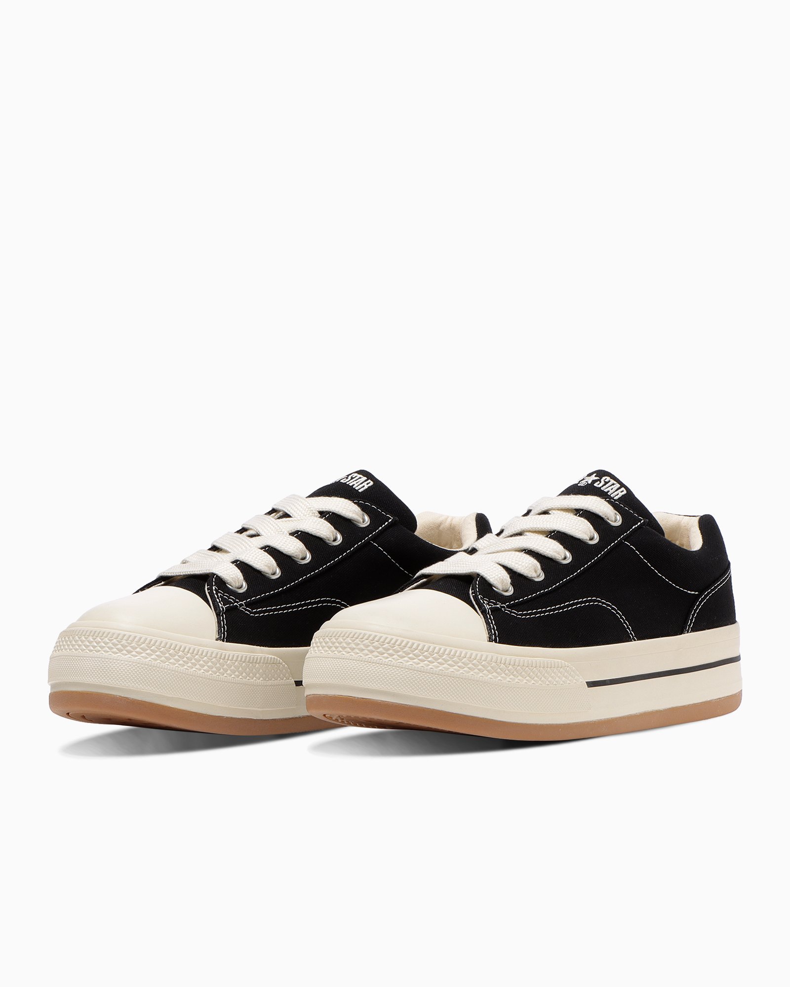 CONVERSE 【公式】オールスター ボーダースター OX 厚底 ローカット コンバース シューズ・靴 スニーカー ブラック【送料無料】
