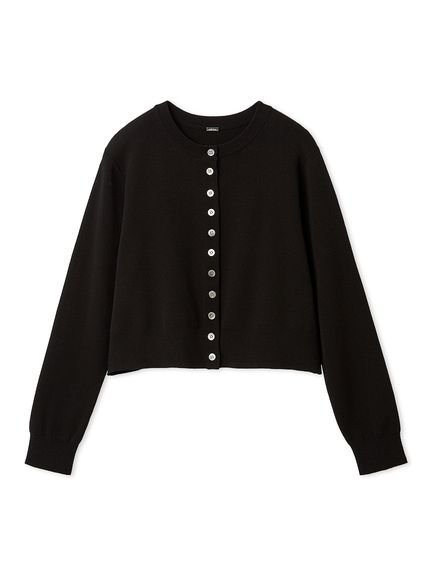 【SALE／40%OFF】Mila Owen シェル釦デザインクロップドニットカーディガン ミラオーウェン トップス ニット レッド ブラック【送料無料】 stylife-15520176 Rakuten Fashion サンプル画像2