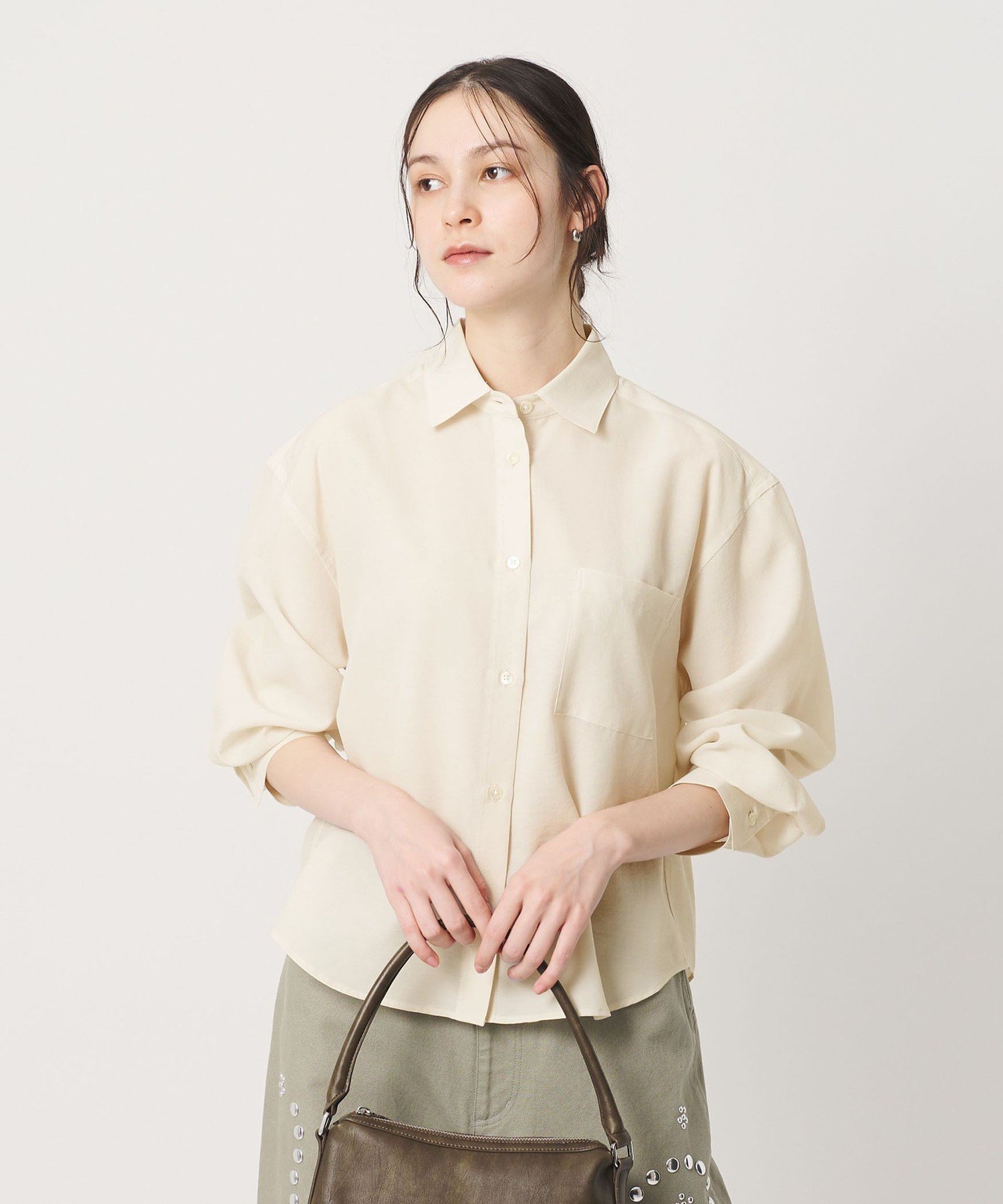 【SALE／10%OFF】BEAUTY&YOUTH UNITED ARROWS シアー バックタック シャツ 吸水速乾 ビューティー＆ユース　ユナイテッドアローズ トップス シャツ・ブラウス ホワイト ブルー【送料無料】 3