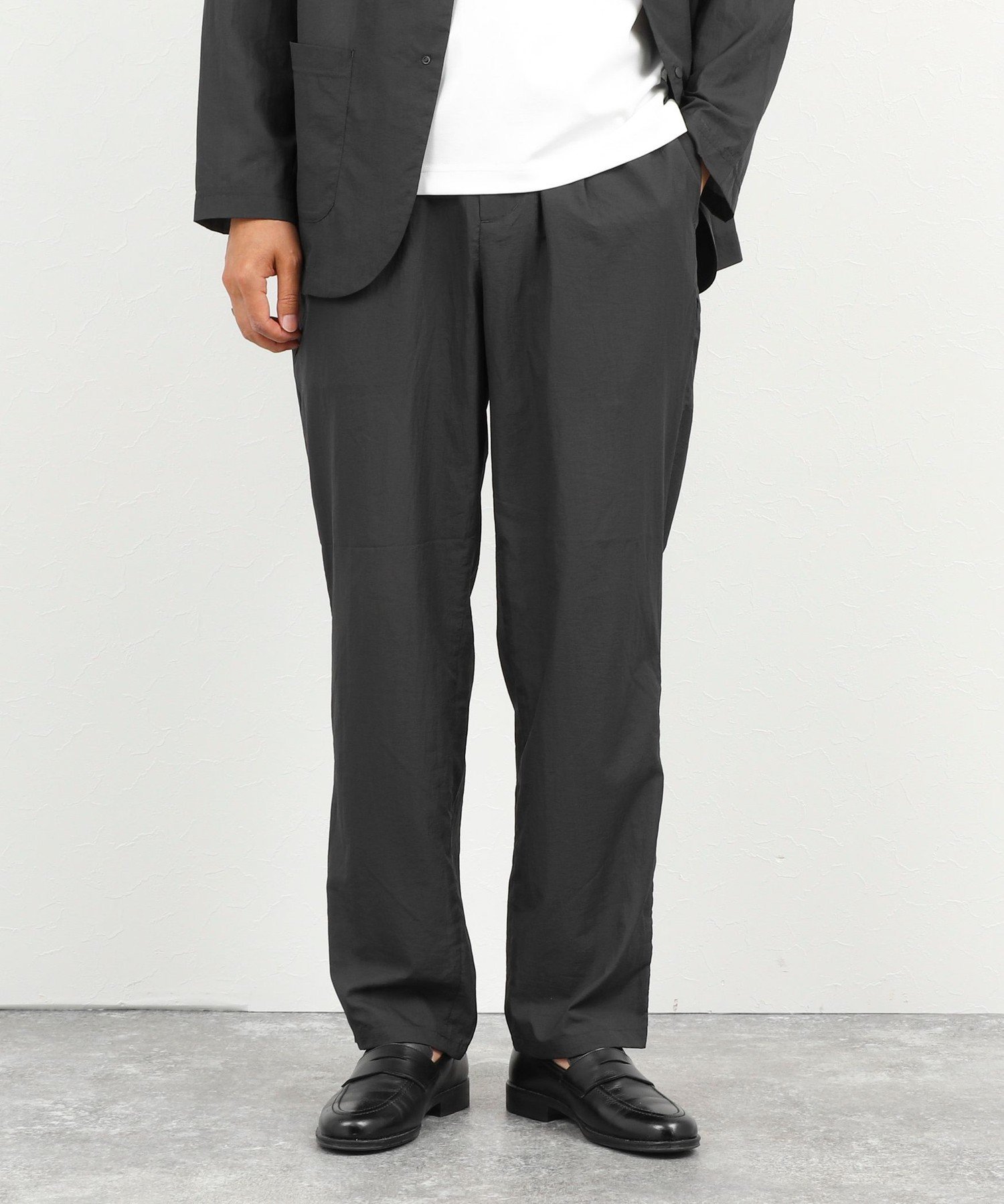 【SALE／30%OFF】NOLLEY'S goodman 《ビジカジ/セットアップ対応》軽量シアーリップストップ イージーパンツ 26SS ノーリーズ パンツ その他のパンツ ネイビー グレー【送料無料】