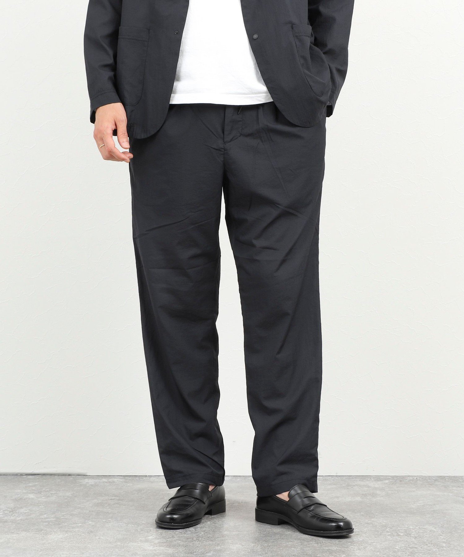 《ビジカジ/セットアップ対応》軽量シアーリップストップ イージーパンツ 26SS ノーリーズ パンツ その他のパンツ ネイビー グレー