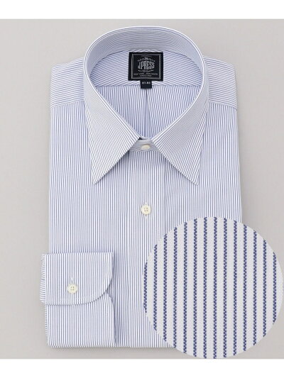 Micro Stripe Point Collar Dress Shirt HDOVKW0062: Navy Micro Stripe Point Collar Dress Shirt HDOVKW0062: Navy