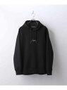 【SALE/40%OFF】tk.TAKEO KIKUCHI 【WEB限定】kappa for tk.TAKEO KIKUCHI ロゴ刺繡プルオーバーパーカー ティーケータケオキクチ カットソー パーカー ブラック グレー【送料無料】