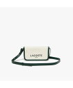 ラコステ スマホケース メンズ 【SALE／40%OFF】LACOSTE ヘリテージキャンバス キャンバススマホバッグ ラコステ 財布・ポーチ・ケース ポーチ ホワイト ブラック【送料無料】