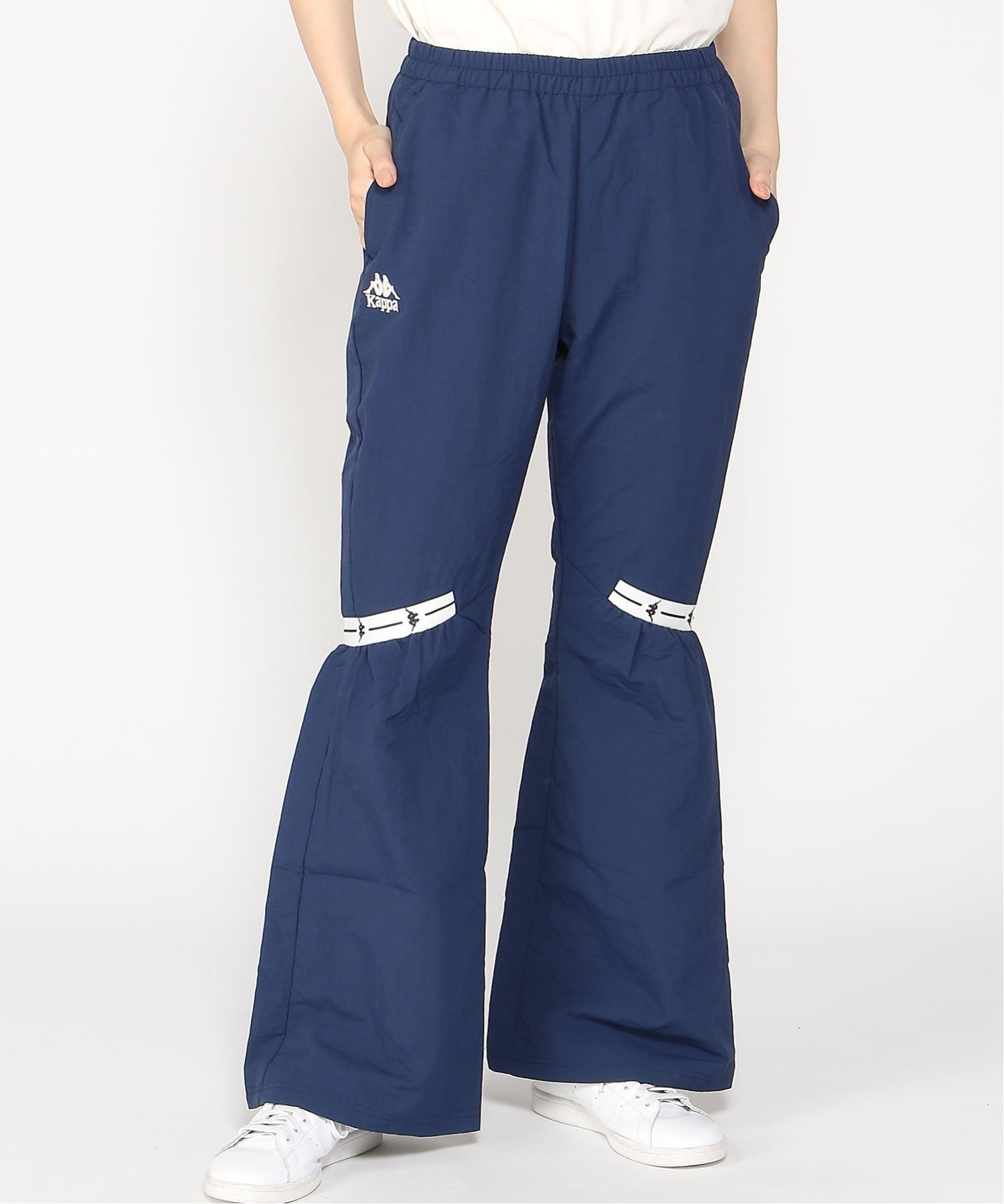 【SALE／66%OFF】Kappa Kappa/(W)バンダフレアパンツ ニッキー パンツ その他のパンツ ブラック グリーン ネイビー【送料無料】